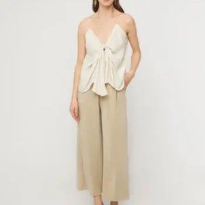 OAK + FORT Beige Wide Leg Pants
